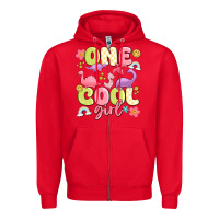 Red one cool girl Zipper Hoodie - MaliasSmallBusiness