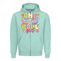 Seafoam one cool girl Zipper Hoodie - MaliasSmallBusiness