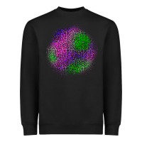 Black halloween leopard patch Heavyweight Sweatshirt - BundleAndBundleShop