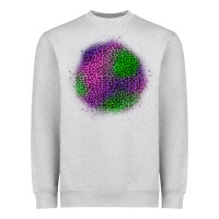 Heather Grey halloween leopard patch Heavyweight Sweatshirt - BundleAndBundleShop