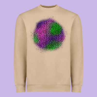 Halloween Leopard Patch Heavyweight Sweatshirt Designed By Bundleandbundleshop