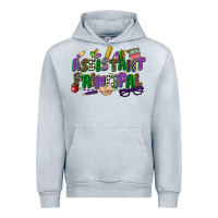 Heather Grey assistant principal mardi gras Urban Hoodie - CowGirlArtShop
