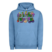 Pigment Pebble Blue assistant principal mardi gras Urban Hoodie - CowGirlArtShop