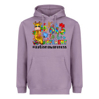Lavender it s ok to be different giraffe Heavyweight Hoodie - LillyAllenDesigns
