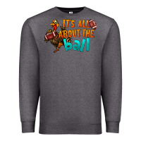 Charcoal Heather It's All About The Ball Premium Sweatshirt - LillyAllenDesigns