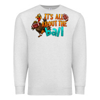 Oatmeal Heather It's All About The Ball Premium Sweatshirt - LillyAllenDesigns