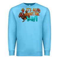 Ocean Blue It's All About The Ball Premium Sweatshirt - LillyAllenDesigns