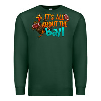 Sports Green It's All About The Ball Premium Sweatshirt - LillyAllenDesigns