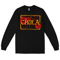Black Spanish chula with roses Long Sleeve Tee - Jasminsmagicworld