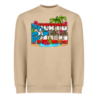 Mushroom puerto rico and flowers with frog Heavyweight Sweatshirt - AdoDesignShop
