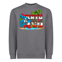 Storm puerto rico and flowers with frog Heavyweight Sweatshirt - AdoDesignShop