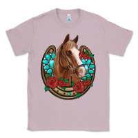 Lilac western horseshoe horse roses gemstone Classic Tee - Artiststas