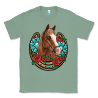 Sage western horseshoe horse roses gemstone Classic Tee - Artiststas