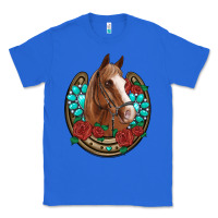 True Royal western horseshoe horse roses gemstone Classic Tee - Artiststas
