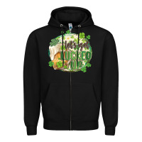 Black let's get lucked up Zipper Hoodie - MaliasSmallBusiness