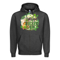 Charcoal Heather let's get lucked up Zipper Hoodie - MaliasSmallBusiness
