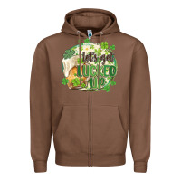 Chestnut let's get lucked up Zipper Hoodie - MaliasSmallBusiness