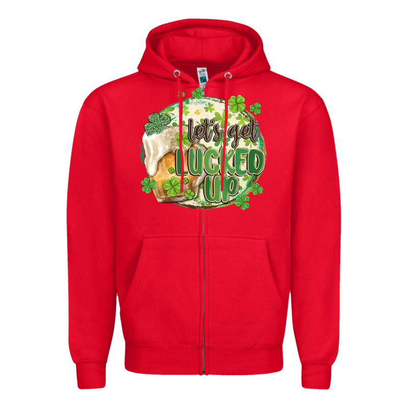 Let's Get Lucked Up Zipper Hoodie by MaliasSmallBusiness | Teevron