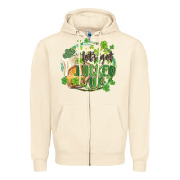 Sandshell let's get lucked up Zipper Hoodie - MaliasSmallBusiness