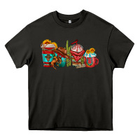 Asphalt cowboy coffee cups Heavy Core Tee - texasbilliewilder