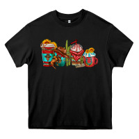 Black cowboy coffee cups Heavy Core Tee - texasbilliewilder