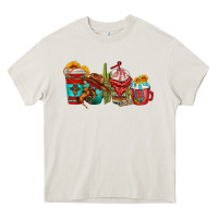Cream cowboy coffee cups Heavy Core Tee - texasbilliewilder