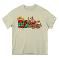 Mossy cowboy coffee cups Heavy Core Tee - texasbilliewilder