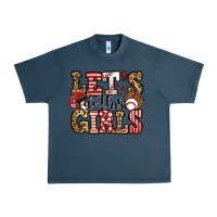 Midnight Navy let's do this girls baseball Urban Heavy Tee - Jasminsmagicworld