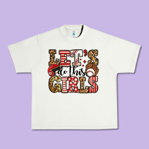Let's Do This Girls Baseball Urban Heavy Tee Designed By Jasminsmagicworld