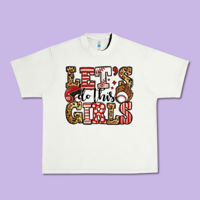 Let's Do This Girls Baseball Urban Heavy Tee Designed By Jasminsmagicworld
