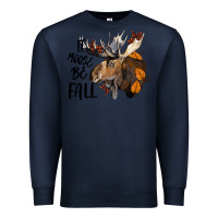 Navy It Moose Be Fall Premium Sweatshirt - LillyAllenDesigns