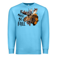 Ocean Blue It Moose Be Fall Premium Sweatshirt - LillyAllenDesigns