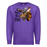 Purple It Moose Be Fall Premium Sweatshirt - LillyAllenDesigns