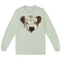 Matcha white calf scottish Long Sleeve Tee - BarkalooDesign