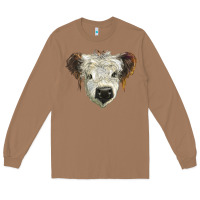 Toasted Coconut white calf scottish Long Sleeve Tee - BarkalooDesign