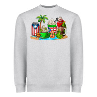 Heather Grey puerto rico coffee cups Heavyweight Sweatshirt - AdoDesignShop