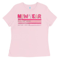 Bubblegum Pink 2024 new year Ladies Tee - MaliasSmallBusiness