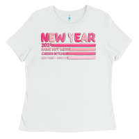 White 2024 new year Ladies Tee - MaliasSmallBusiness