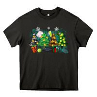 Asphalt leopard with tennis Heavy Core Tee - Zillion Design Studio