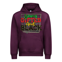 Mauve Wine young gifted and black Urban Hoodie - CowGirlArtShop