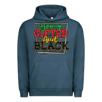 Pigment Midnight Navy young gifted and black Urban Hoodie - CowGirlArtShop