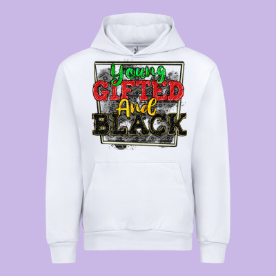 Young Gifted And Black Urban Hoodie Designed By Cowgirlartshop