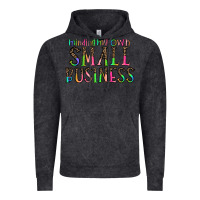 Vintage Black minding my own small bussiness Vintage Hoodie - CowhideDigitalArt