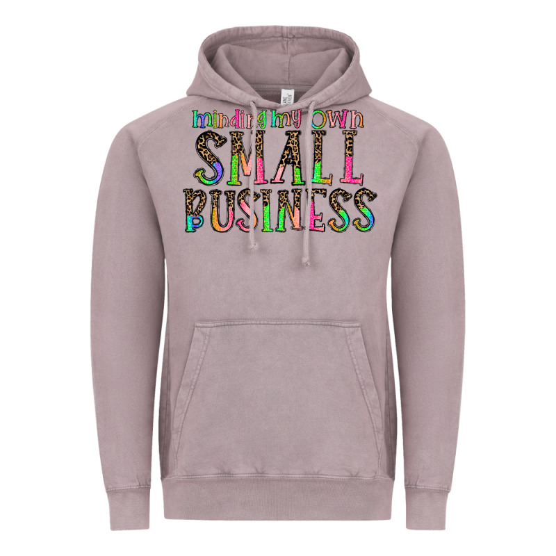Minding My Own Small Bussiness Vintage Hoodie by CowhideDigitalArt | Teevron
