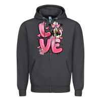 Smoke love cow valentine's day Zipper Hoodie - MaliasSmallBusiness