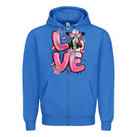 True Royal love cow valentine's day Zipper Hoodie - MaliasSmallBusiness