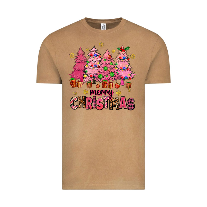 Pink Christmas Trees Vintage Tee by AdoDesignShop | Teevron