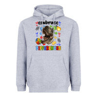 Heather Grey embrace differences Heavyweight Hoodie - LillyAllenDesigns