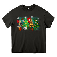 Asphalt christmas trees with tennis Heavy Core Tee - Zillion Design Studio
