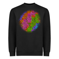 Black halloween leopard patch 5 Heavyweight Sweatshirt - BundleAndBundleShop